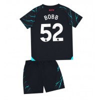 Manchester City Oscar Bobb #52 Tretí Detský futbalový dres 2023-24 Krátky Rukáv (+ trenírky)